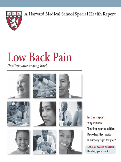 Cover image for Low Back Pain: Healing your aching back